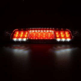 DOTCOM LED 3rd Brake Light,Compatible with 2014-2018 Chevy Silverado 1500 2500 HD 3500 HD/GMC Sierra 1500 2500 HD,Third Rear Tail Cargo Lamp,Red Lens Clear Housing