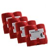 LMMINBZ 4Pcs Red Hand Towels for Bathroom - Clean Face