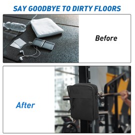 WEIGUZC Magnetic Gym Bag - Convenient and Stylish Sling Chest Bag for Gym, Travel, Work, and Sports | Keep Your Items Secure with Magnetic Attachment, Black, 0201461_000