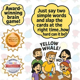 Mishy Match Award-Winning Card Game for Adults & Teens - Hilarious Brain-Melting Party Game - Silly Gifts for Adults & Teens - Mensa Games - Funny Stocking Stuffer