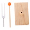 Kisangel 1 Set Healing Tuning Fork with Wooden Resonator Box