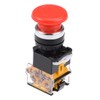 uxcell 22mm Mounting Hole Latching Emergency Stop Push Button Switch