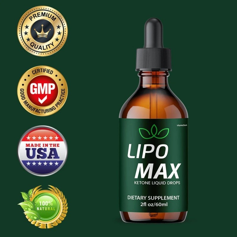Lipo Max Liquid Supplement, All Natural Max Strength, LipoMax Drops