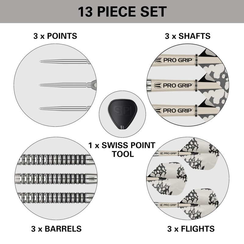 Target Darts EXO Edition 90% Tungsten Steel Tip Darts Set