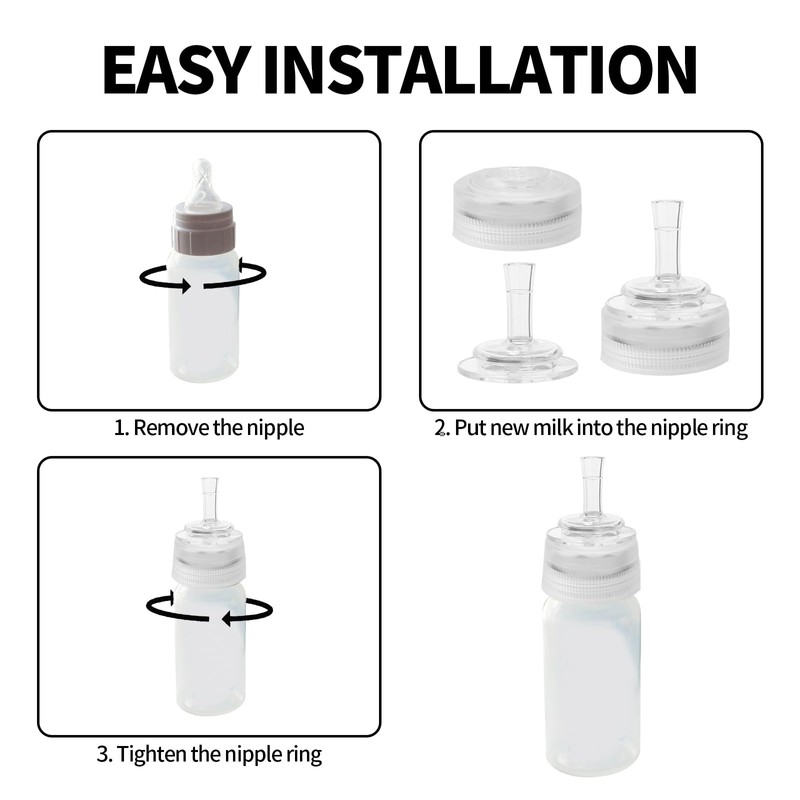 8pcs Nipples for NUK Sippy Straw Cup, Silicone Reusable Baby