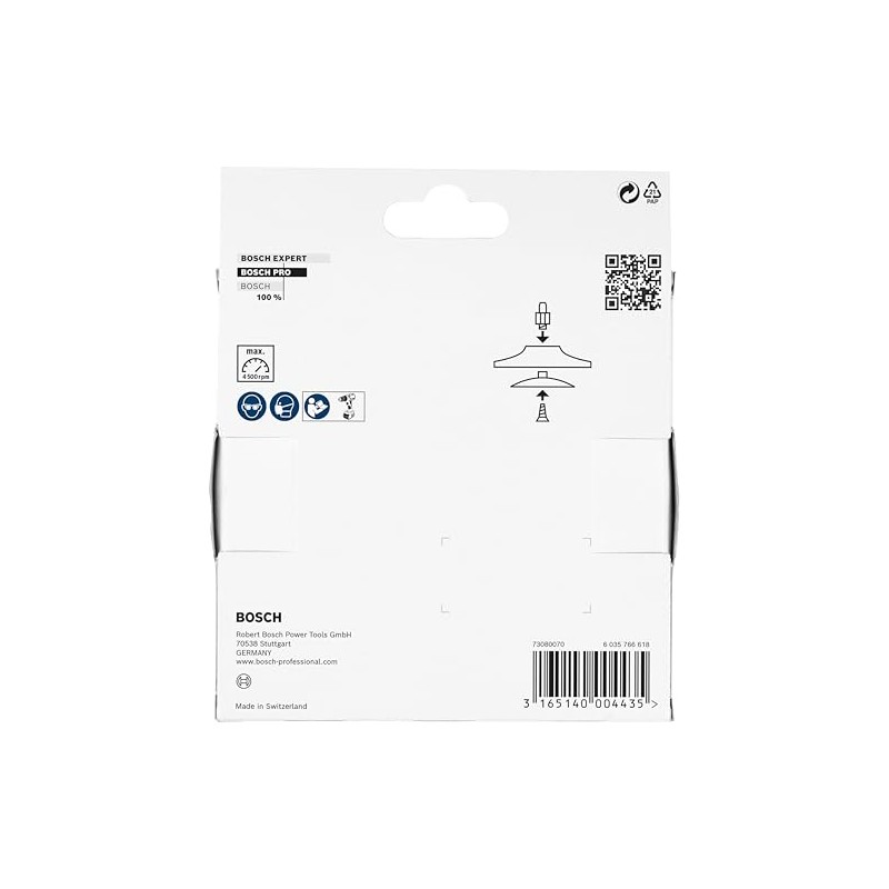 Bosch 1609200240 Sanding Plates Ø 125 mm, Black, 125 mm