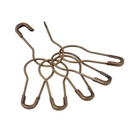 XUMIN 500Pcs Small Metal Gourd-Shaped Safety Pins Creative Pear-Shaped Buckle U-Stitch Crochet Small Steel Wire Craft Clothing Tag Pin Trimming Fastener (Bronze),2.1cm/0.82inch