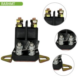 117-1197 Starter Solenoid 12V 4-Terminal for Toro Timecutter SS5000 Z4200 SS4225 SS4235,Zero Turn Lawn Mower, Replaces 784-1221-210 E513075 1-513075 104-3189 74629 74209 74360 74625