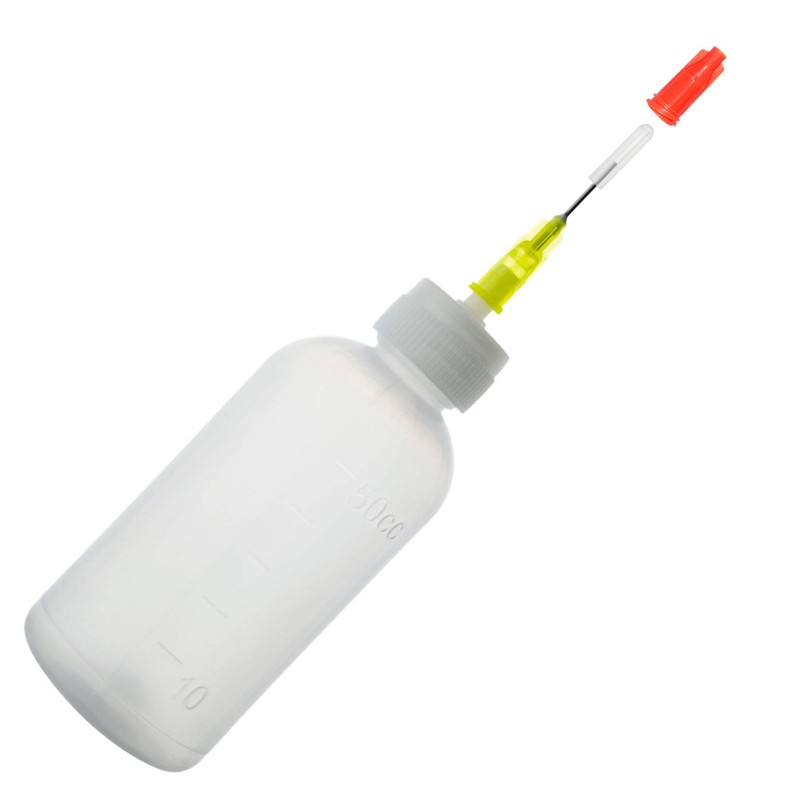 Pack of 5 Needle Bottles 50 ml, Applicator Bottle with