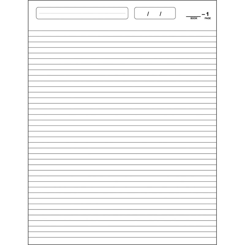 BookFactory Masonic Ledger Book - 120 Page, 8.5''x11'', Black Hardbound