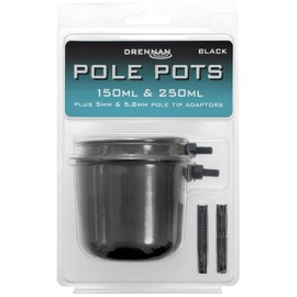Drennan Pole Pots 150ml & 250ml Black