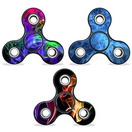 3 Pack of MightySkins Vinyl Decal Skins Compatible with Fidget Spinner Set 32 | Protective Sticker Wrap for Three-Bladed Fidget Toy Fydget | Easy to Apply Cover | Low Grip Adhesive Removes Clean