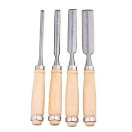 Semicircle Chisel Inner Edge Woodworking Gouge for Carpenter Wood Hand Chisel Tool Pack of 4