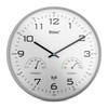 Mebus Modern Radio Wall Clock with Temperature Display and Humidity,