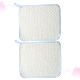 Mikinona 2pcs Face Wash Cloth Exfoliating Bath Towel Back Scrubber Nylon Material Quick Dry Non-Absorbent for Daily Use