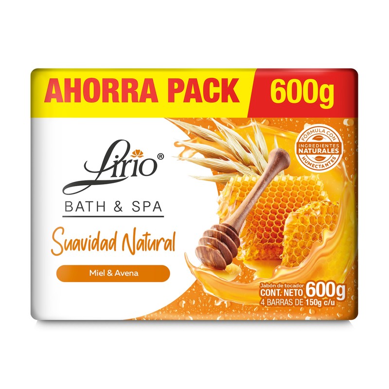 Lirio BathSpa Avena 150g 4 Piezas