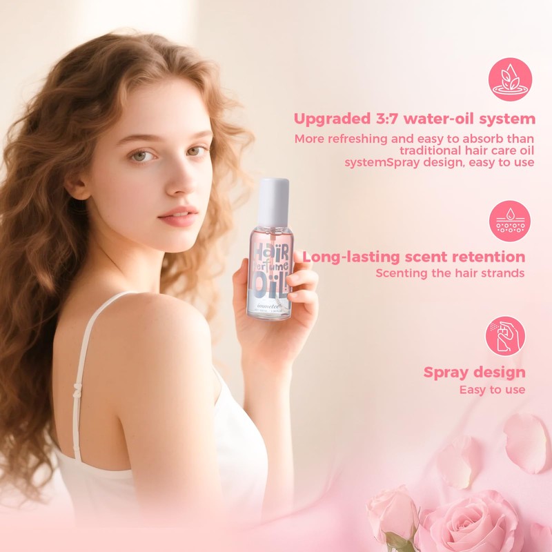 Hair Perfume Oil, Floral Hair Perfume Spray, Long-lasting Fragrance. 100ml
