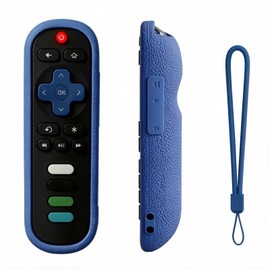 Silicone Case for TCL Roku TV RC280 Remote, Protective Universal Replacement Lightweight/Shockproof TCL Roku TV Remote Cover with Lanyard