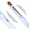 French Manicure Brush -Two Way Nail Art Brush with Dotting