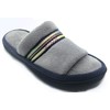 isotoner Womens Microterry Anna Slide, Stormy Grey, 8.5-9