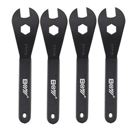 Bicycle Spanner,Bike Cone Wrench Set Tool,Durable Multi-Function,Carbon Steel,(13, 14, 15, 16, 17, 18, 19mm) Bicycle Wheel Hub Axle Nut Install Remover(4 Pieces (13,14,15,16))