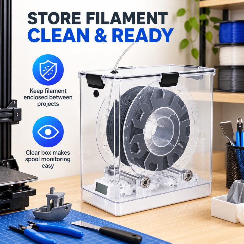 3D Printer Filament Storage Box for Moisture Protection – Airtight