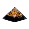 Orgonite Chakra Pyramid Black Tourmaline with ohm