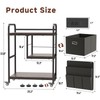 MIXISAV Large Printer Stand with Removable Storage Drawer, Mobile Printer