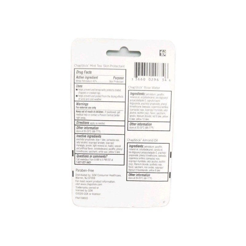 ChapStick Lip Balm Limited Edition 3 Stick Pack