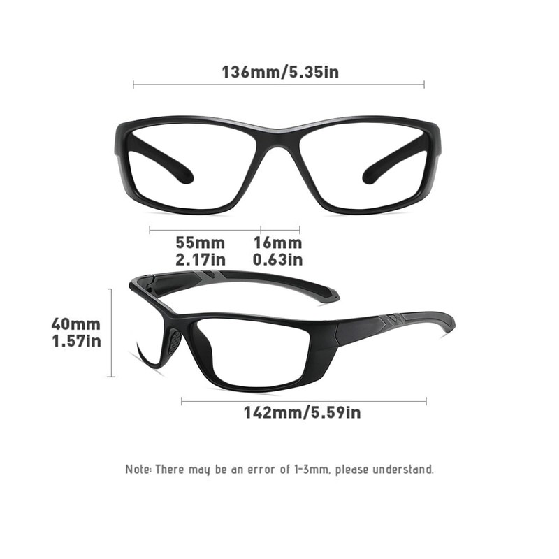 Transition Photochromic Bifocal Reading Glasses For Men Women Wrap Around