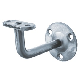 Alberts 308995 Handrail Support | for Wall Mounting | Not Adjustable Support | Screw-On | Straight Support | Galvanised