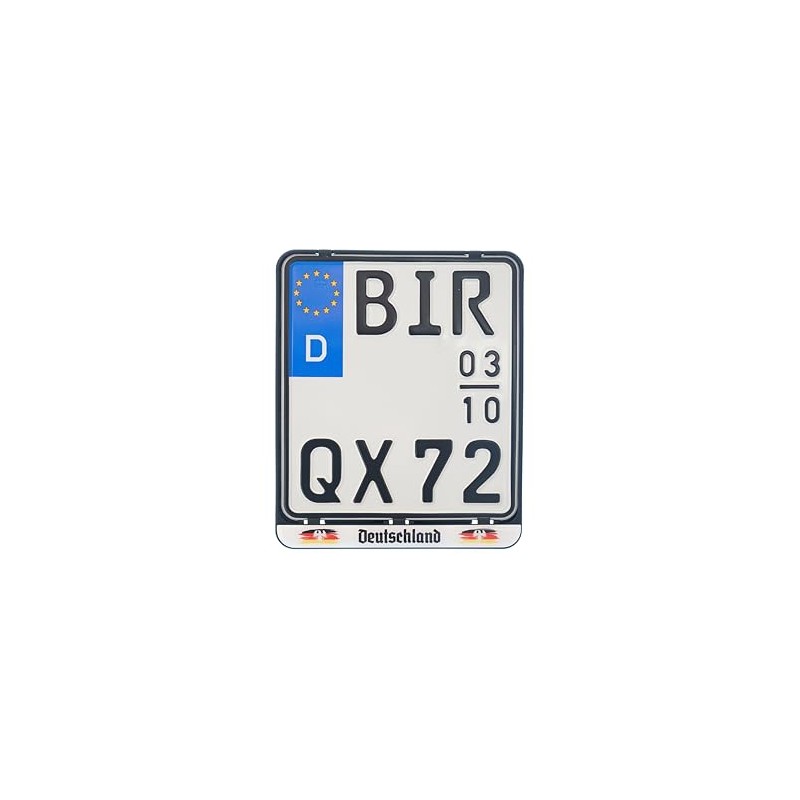 1 x License Plate Holder with 3D Germany Flag Stripes