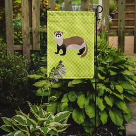 Caroline's Treasures BB7704GF Ferret Green Garden Flag Mailbox Flag Decorative Yard Flag Banner Outside Patio Artwork Yard Flower Beds, Garden Size, Multicolor