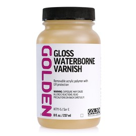 Golden Artist Colors, Waterborne Varnish, 8oz Gloss (7711-5)