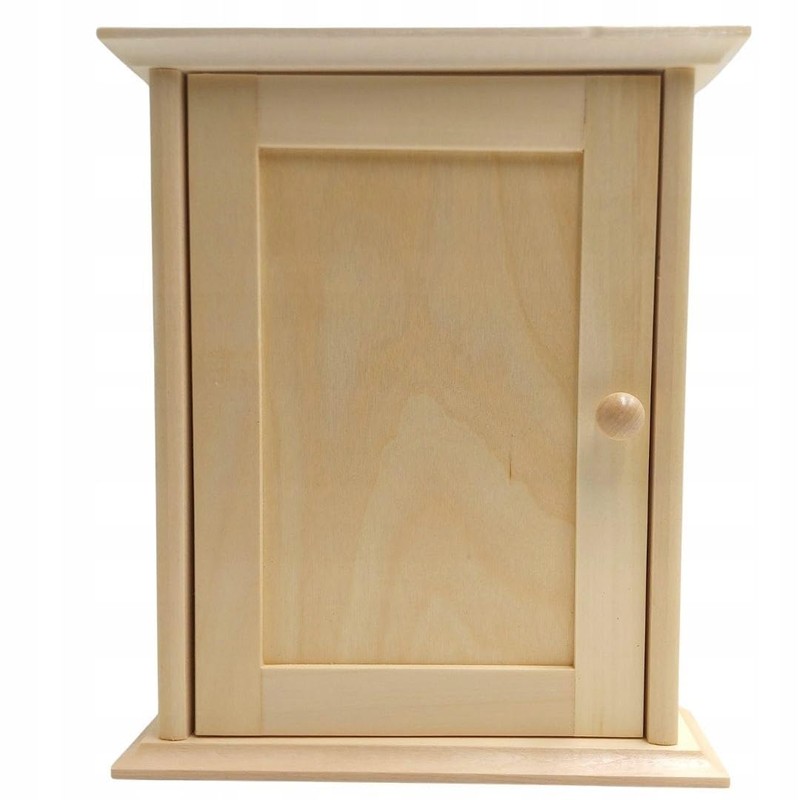 Wooden World - Wooden key cabinet with door key house