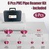 6 Pcs PVC Pipe Reamer Kit, PVC Fitting Saver Plastic