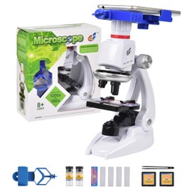 Aoikoy Microscope, Beginner Microscope, 100 to 1200 Times, Smartphone, Photography, Students, Kids, Beginners, For Students, For Studying Biological Specimen, Physical Pollen, Jewelry, School, For Free Research, High Magnification, Gift, Elementary Students, Junior Students, Summer Vacation, Biology Education Experiments, Educational Microscopes and Reflection Microscopes