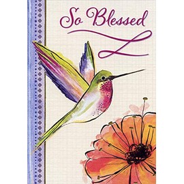 Designer Greetings So Blessed Hummingbird Religious Easter Card