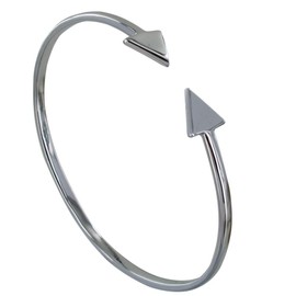 LES POULETTES BIJOUX - Rhodium Silver Armband Double Arrow