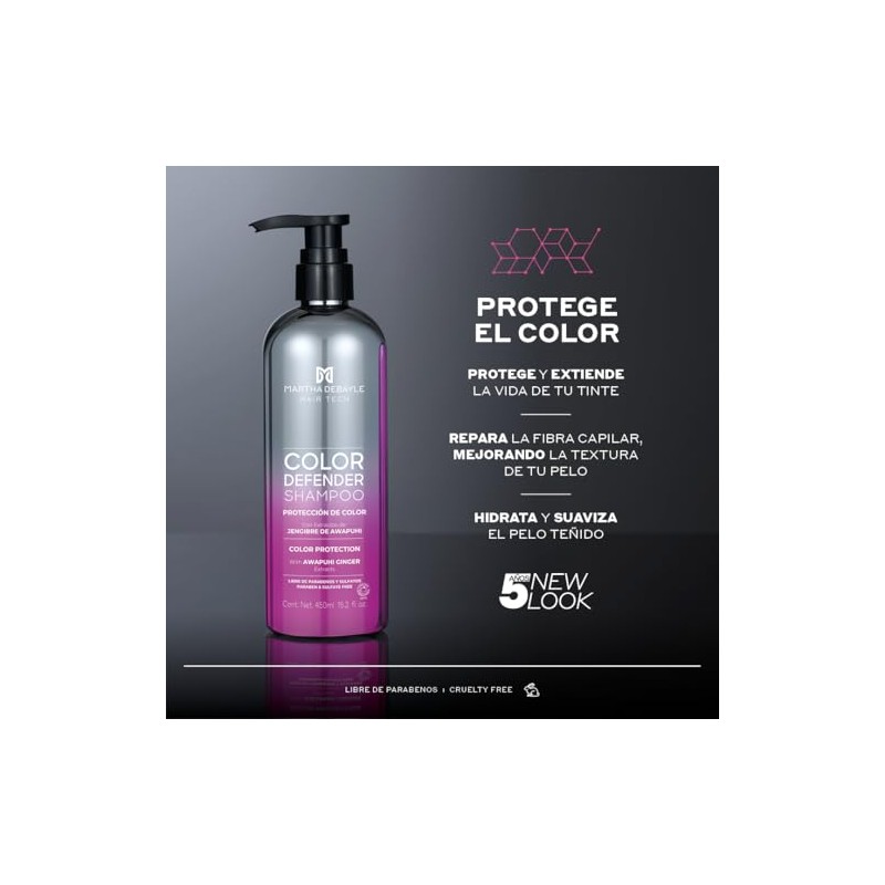MARTHA DEBAYLE Shampoo COLOR DEFENDER. Protección extrema para el cabello