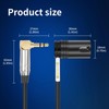 Devinal Right-Angle 1/8" inch to Dual Rotatable Right-Angle XLR Cable,
