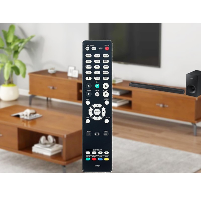 Replacement Remote Control RC-1239 Applicable for Denon AVR-X2700H AVR-S960H AVR-X3700H