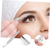 Mobestech 3pcs Stainless Steel Tweezer for Women Meibomian Gland Non-skid