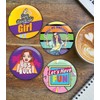 Creanoso 90’s Girls Pinback Buttons (10 Pack) - Fun Classroom