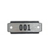 locker Tag / Number Plates, #1 thru #10, 2-3/8”x7/8” ,