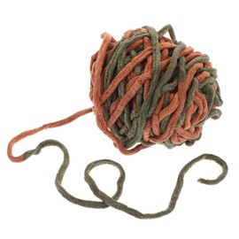 TEHAUX Hand Knitted Woolen Triangle Neck Scarf Yarn Soft Chenille Yarn Blanket for Winter Polyester Knitting Thread Roll