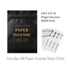Paper Incense Refill - 48pcs of Incense Paper Strips, Quick