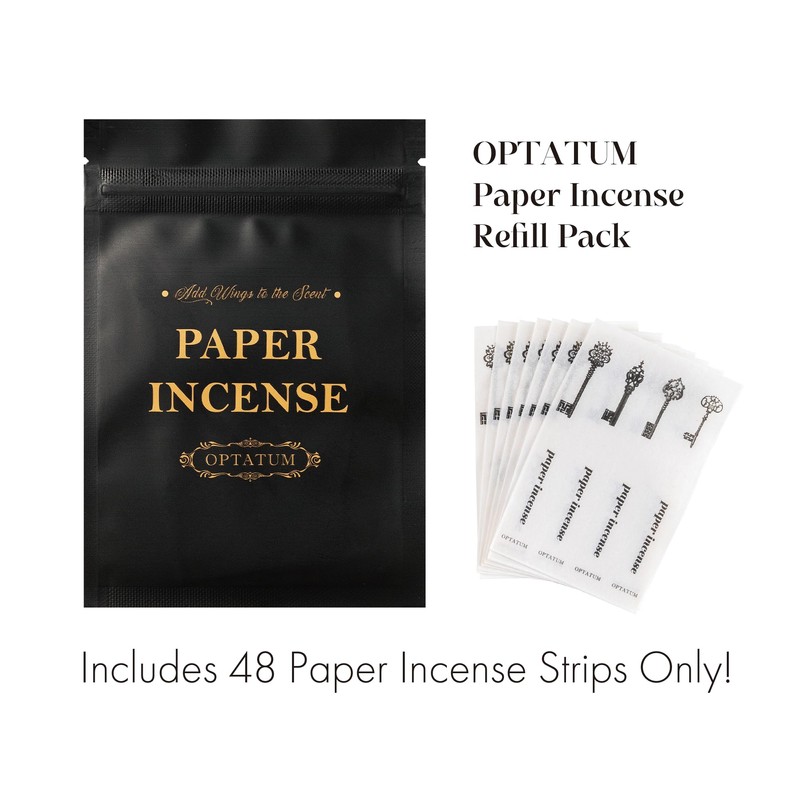Paper Incense Refill - 48pcs of Incense Paper Strips, Quick