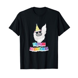 Happy Birthday Smiling Cat T Shirt Gift Sunglasses Party Hat T-Shirt