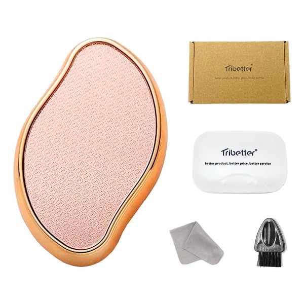 Tribetter Heel Sharpener, Exfoliating Tool, Foot File, Foot File, Nano-Glass, Washable, For Wet and Dry Feet (Deluxe)